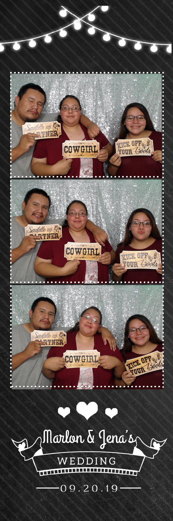 Jena and Marlon's Wedding | View more photos from the event at gallery.photoboothbillings.com/u/PhotoBoothBillings/Jena-and-Marlons-Wedding